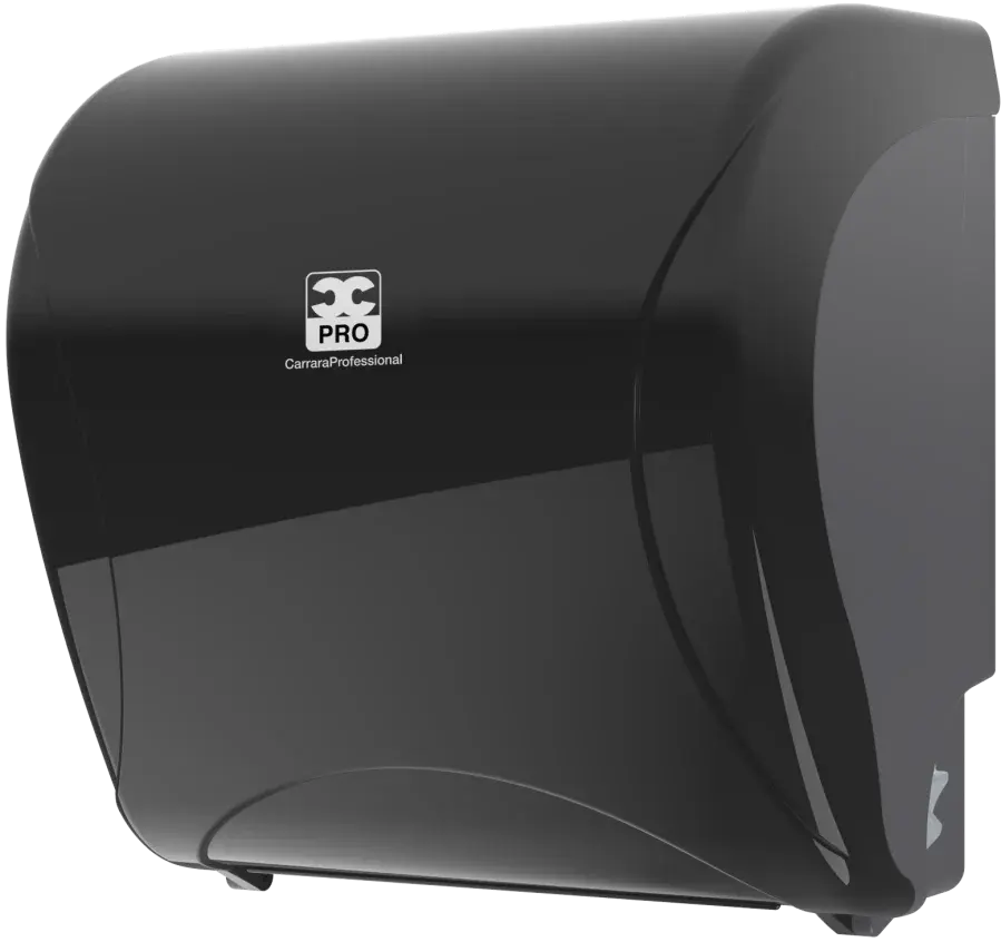 distributeur-papier-essuie-mains-autocut-bulkysoft-essentia-ultra-compact-noir-01372-angle.webp