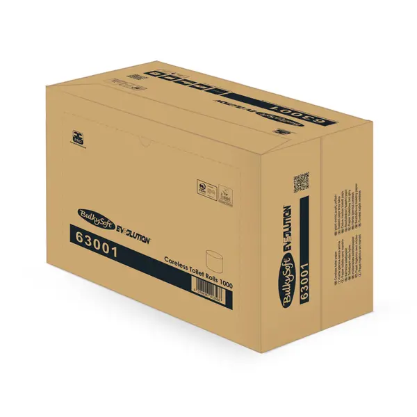 Papier Toilette Coreless BulkySoft 63001 Evsolution 2 Plis 36 Rouleaux