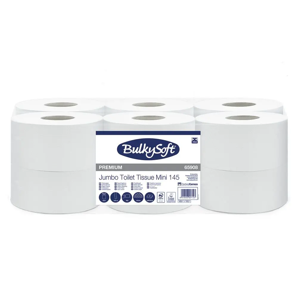 Toilet paper Mini-Jumbo BulkySoft 65908 2-ply 12 rolls