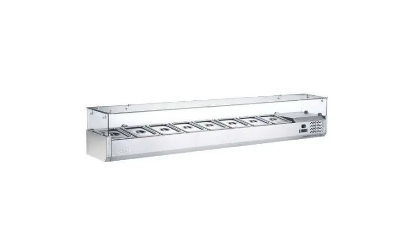 Saladette 8 x GN 1/3 inox