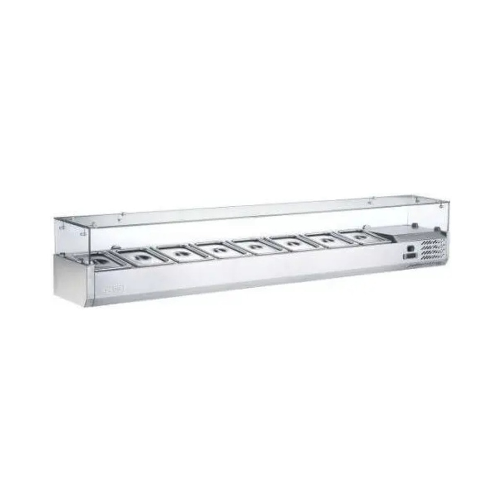 Saladette inox 8xGN 1/3 – 0/+8°C