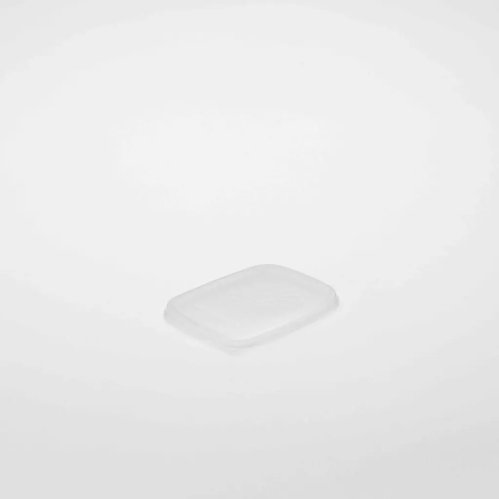 Couvercle Barquette Charcuterie 108R Rectangulaire RPP Transparent 100PCS