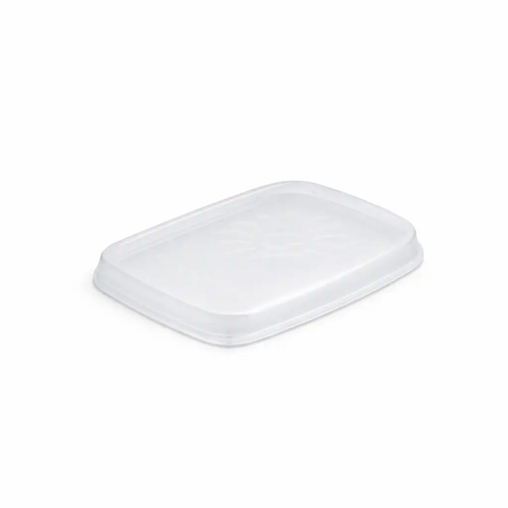 Deckel Fleischwaren-Behälter 108R Rechteckig RPP Transparent 100PCS