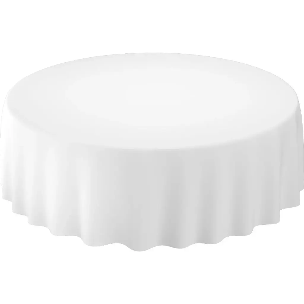 Tafelkleed Evolin® Rond 240 cm Uni White 10 stuks