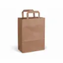 Paper carrier bag Kraft 22 x 11 x 28 cm, flat handle 250PCS