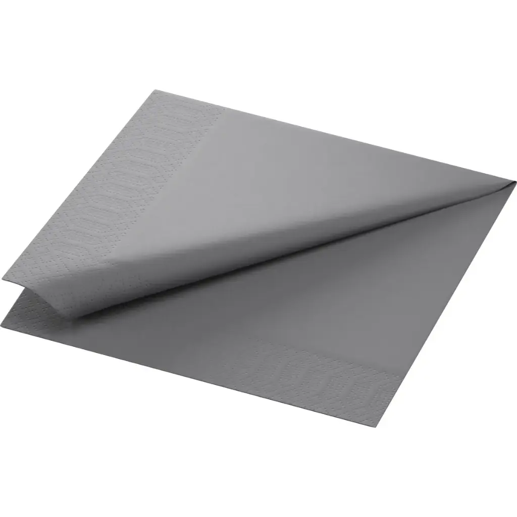 Serviettes Ouate 40x40 cm 3 Plis 1000PCS Granite Grey
