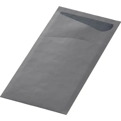 Pochettes à couverts Duni Sacchetto® 8,5x19 cm 500PCS Grey Granite