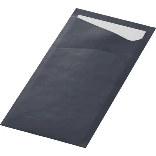 Pochettes à couverts Duni Sacchetto® 8,5x19 cm 500PCS Noir