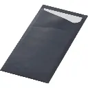 Pochettes à couverts Duni Sacchetto® 8,5x19 cm 500PCS Noir