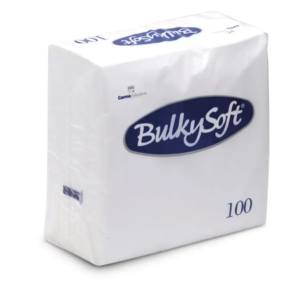 BulkySoft Servietten Weiß 2-lagig 40x40 cm Falzung 1/4 2000 Stk. 32990