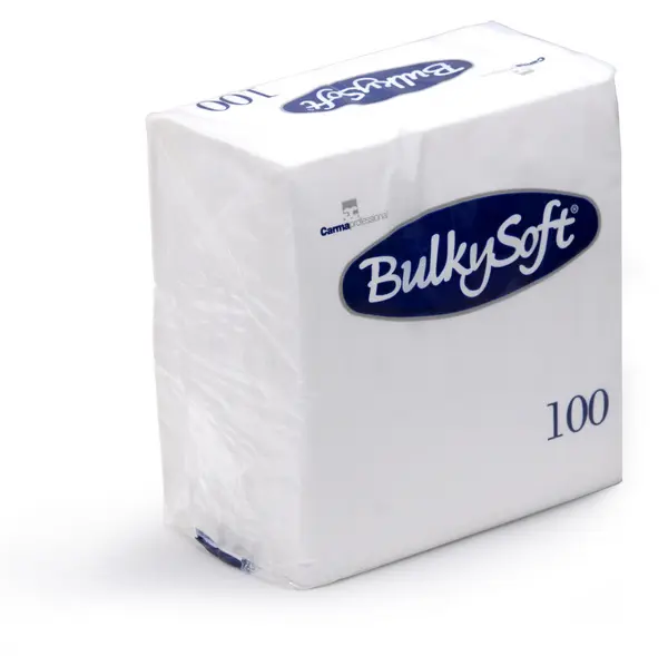 Serviettes BulkySoft® Napkins Blanches 2 Plis 33x33 cm 2000PCS 32980