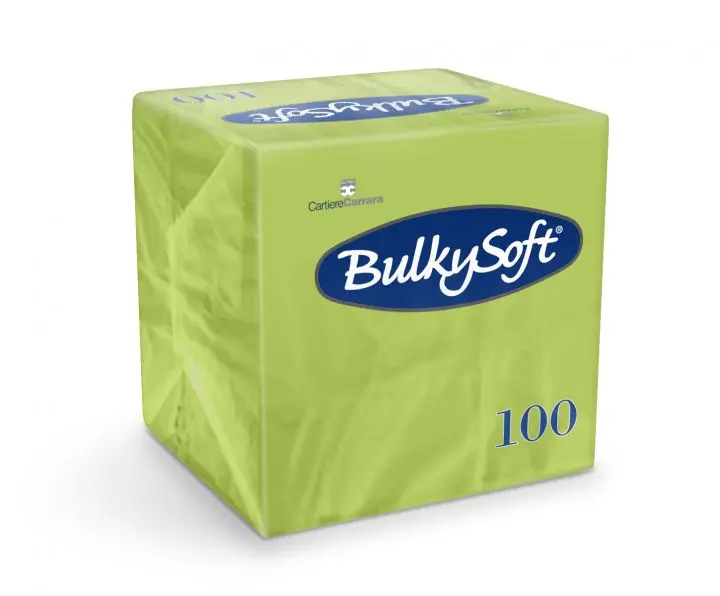 Serviettes BulkySoft® Napkins Kiwi 2 Plis 24x24 cm 2000PCS 32460