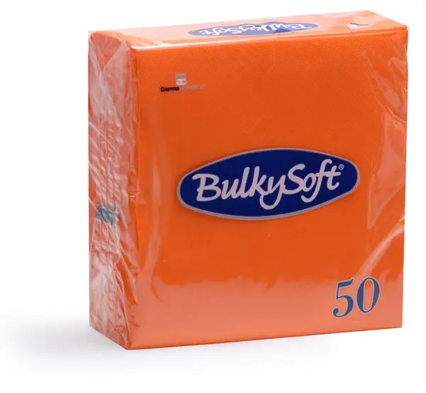 BulkySoft® Orange Napkins 2-Ply 33x33 cm 2000PCS 32398