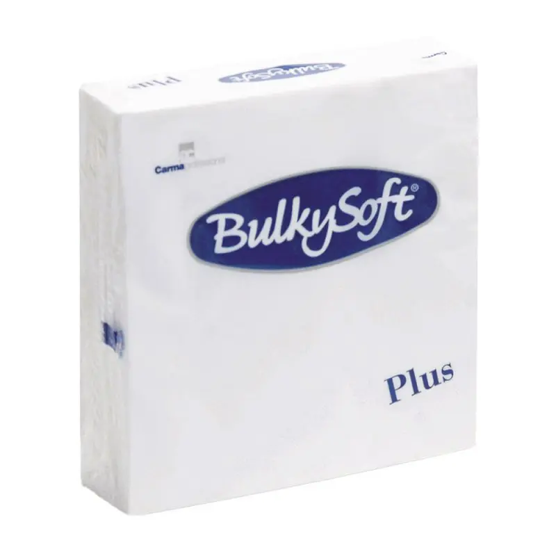 Serviettes BulkySoft® Napkins Plus Blanches 2 Plis 38x38 cm 1680PCS 32520