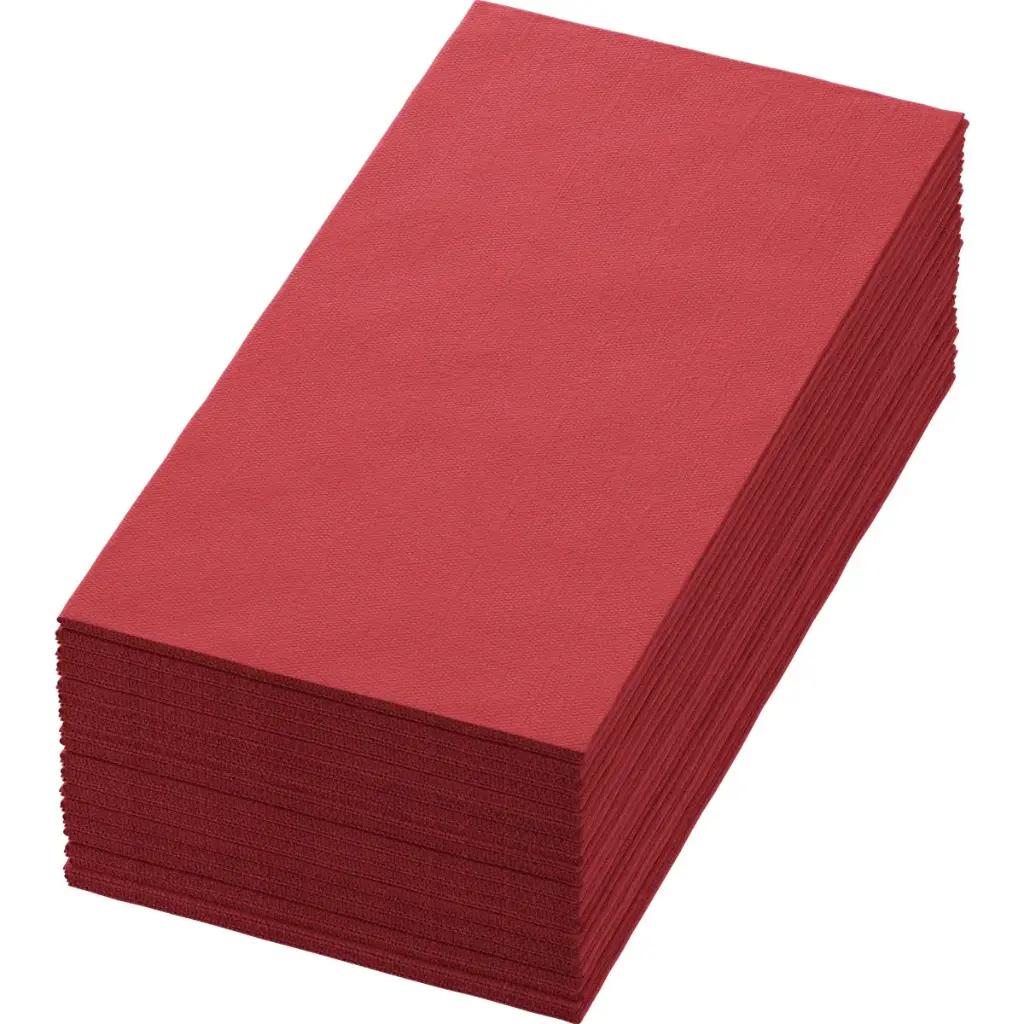 Servetten Airlaid Bio Dunisoft® 40x40 cm Vouw 1/8 360PCS Bordeaux