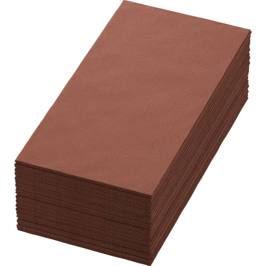 Servetten Airlaid Bio Dunisoft® 40x40 cm Vouw 1/8 360PCS Chestnut