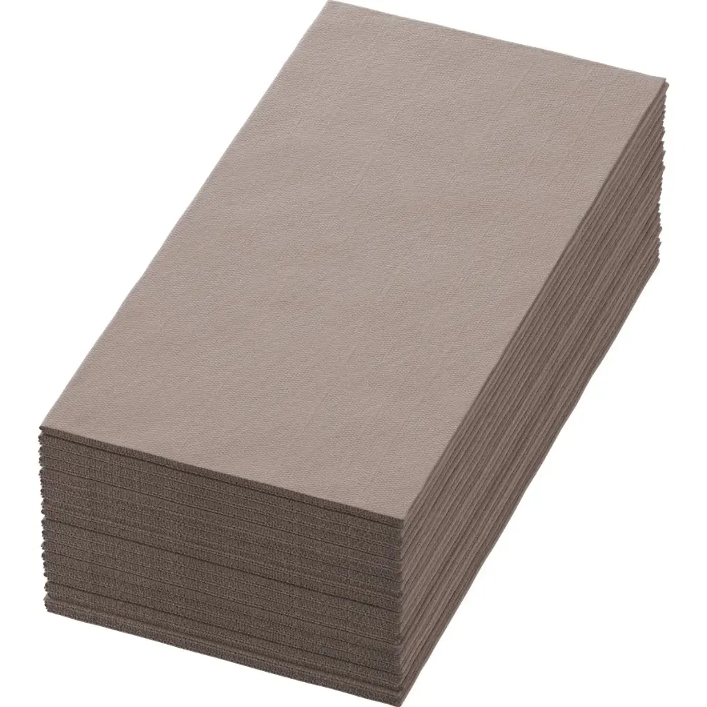 Servetten Airlaid Bio Dunisoft® 40x40 cm Vouw 1/8 360PCS Greige