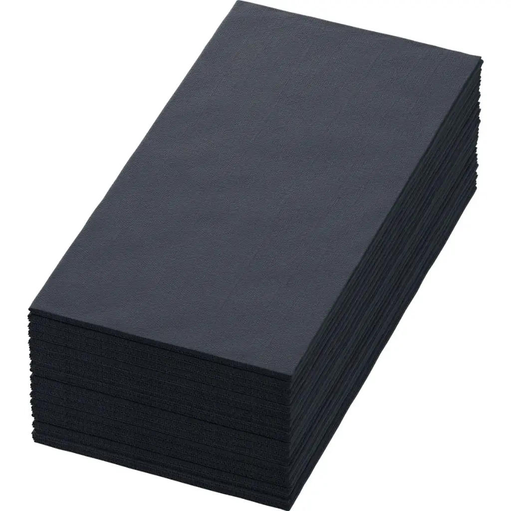 Servetten Airlaid Bio Dunisoft® 40x40 cm Vouw 1/8 360PCS Zwart