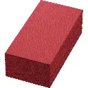 Serviettes Ouate 40x40 cm 3 Plis Pliage 1/8 1250PCS Bordeaux