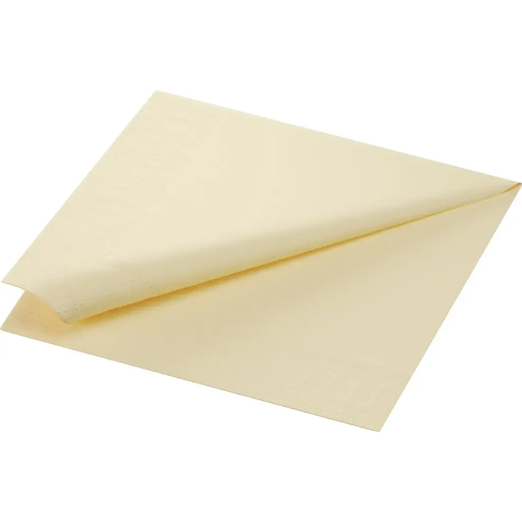 Serviettes Ouate 40x40 cm 2 Plis 1250PCS Crème
