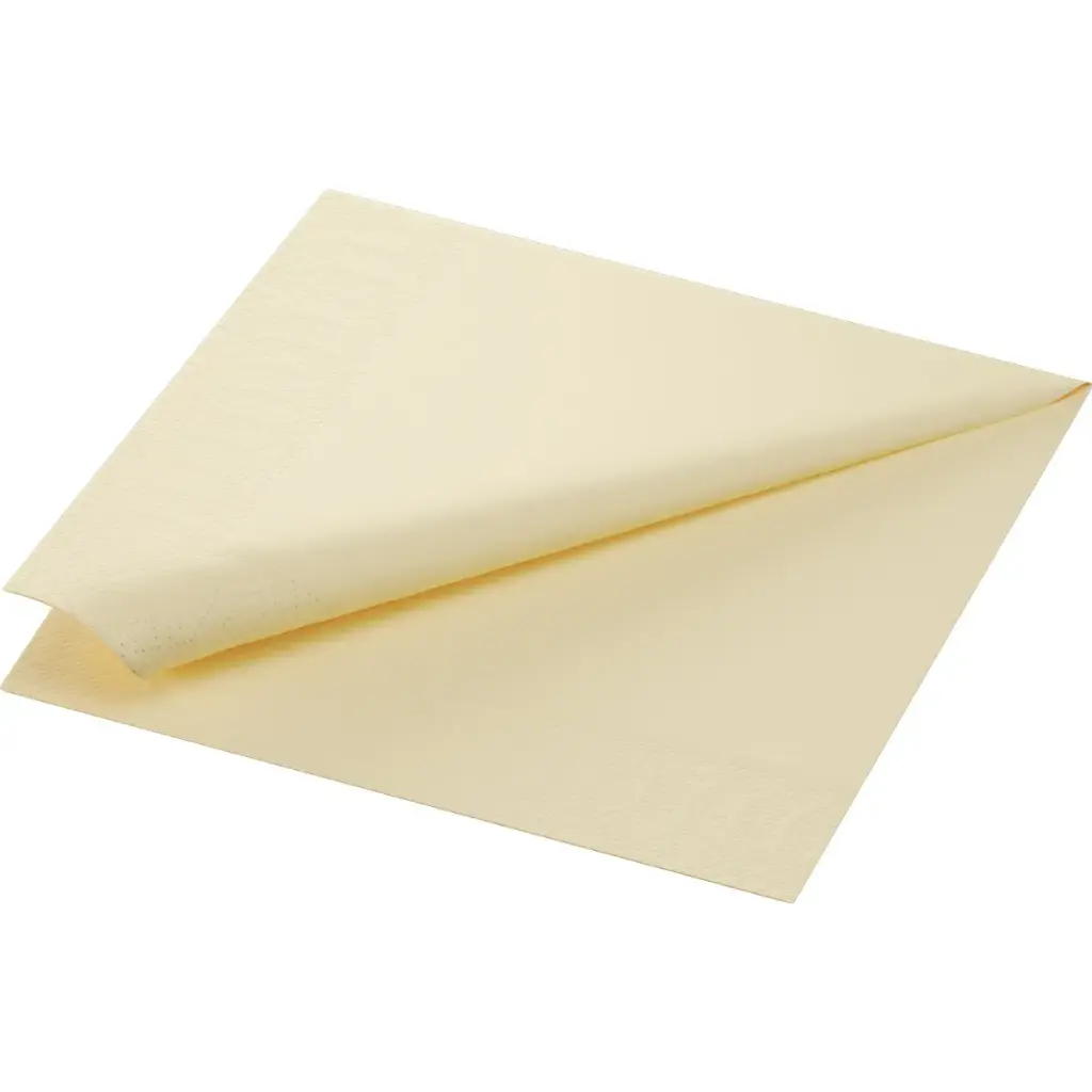 Servetten Papier 40x40 cm 3-laags 1000PCS Crème