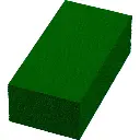 Serviettes Ouate 40x40 cm 3 Plis Pliage 1/8 1250PCS Dark Green