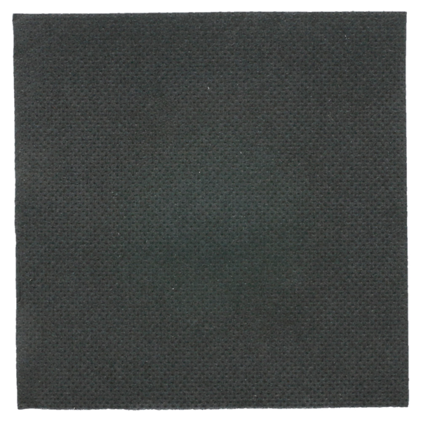 Serviettes Ecolabel 'DOUBLE POINT' 18 G/M2 20x20 cm Noir Ouate 2400 Unités
