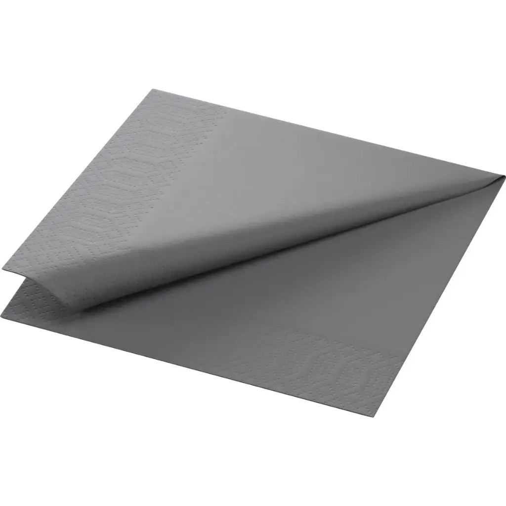 Serviettes Ouate 33x33 cm 2 Plis 2000PCS Grey Granite