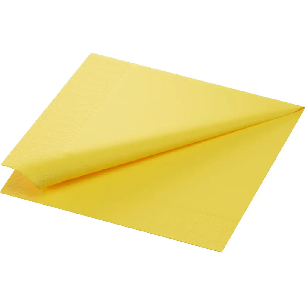 Napkins Quilted 40x40 cm 3-Ply 1000PCS Yellow