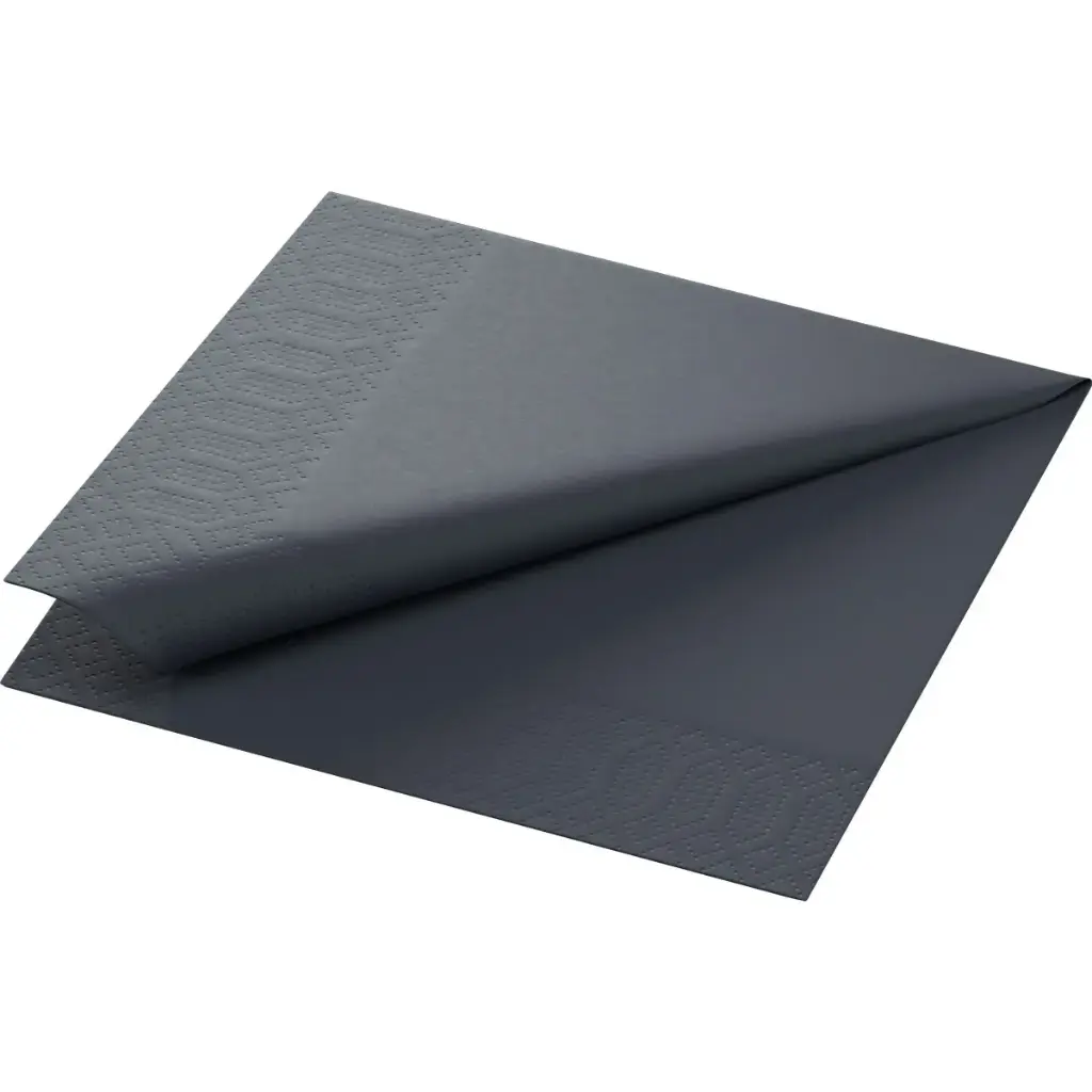 Papieren servetten 33x33 cm 2-laags 2000 stuks Zwart