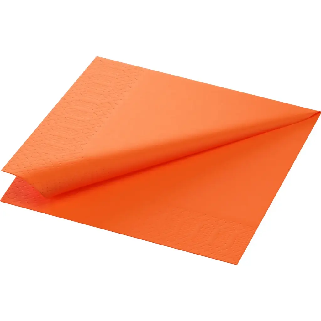 Papieren servetten 33x33 cm 2-laags 2000 stuks Sun Orange
