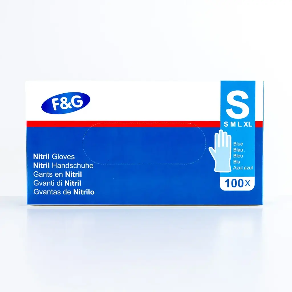 Blue Nitrile Glove S 10 x 100PCS