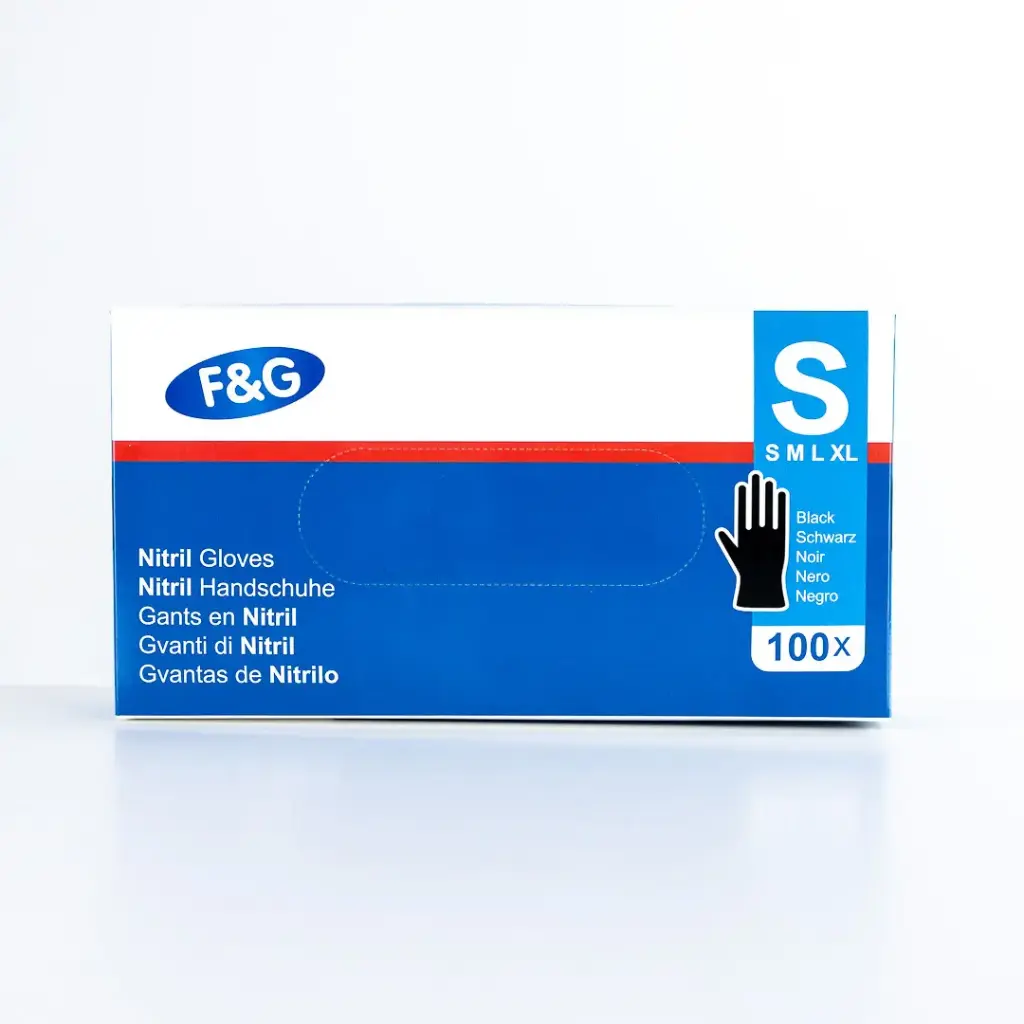 Gant Nitrile Noir S 10 x 100PCS