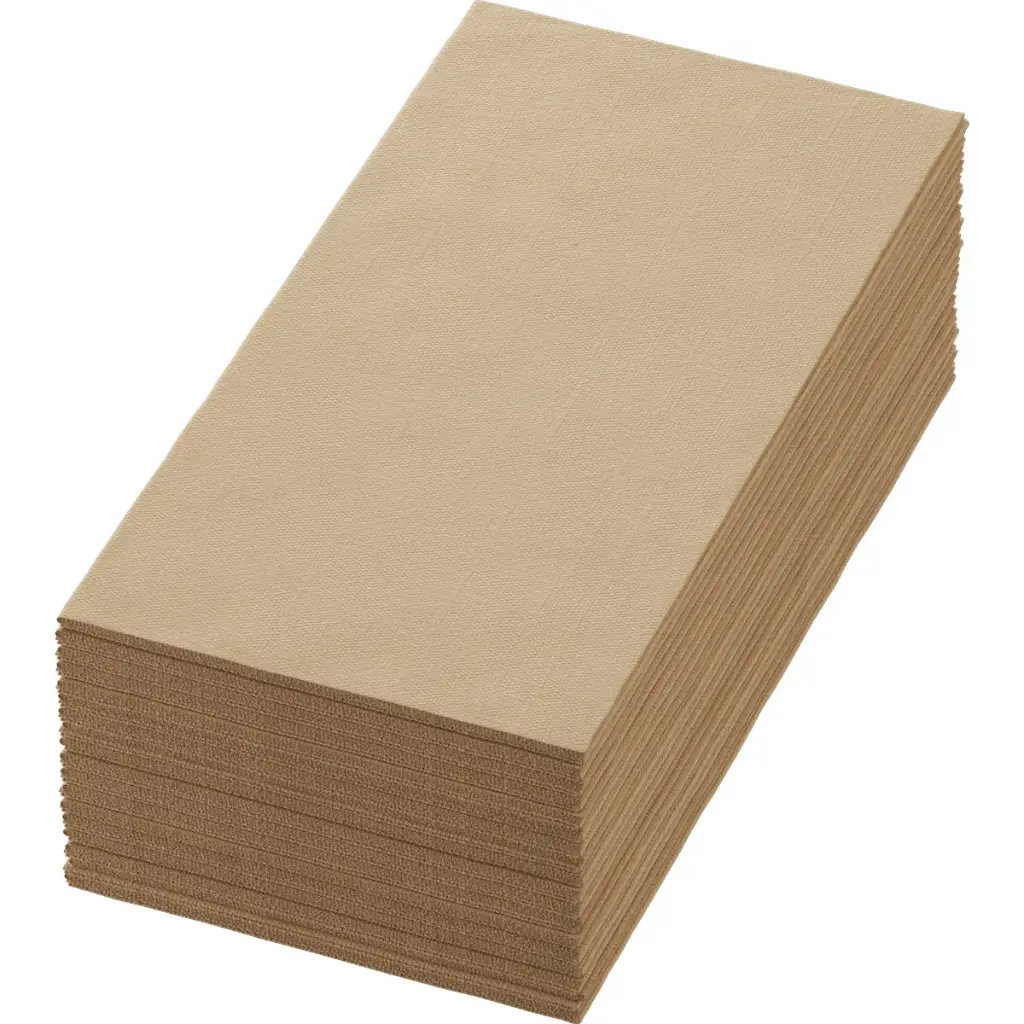 Airlaid Bio Dunisoft® Napkins 40x40 cm 1/8 Fold 360PCS Natural Brown