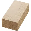 Serviettes Ouate 40x40 cm 3 Plis Pliage 1/8 1250PCS Natural Brown