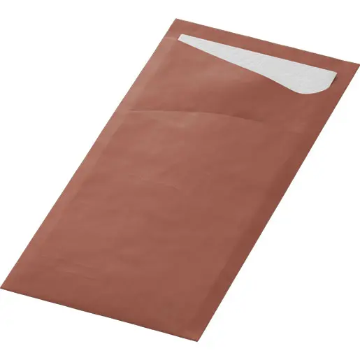 Pochettes à couverts Duni Sacchetto® 8,5x19 cm 500PCS Coffee