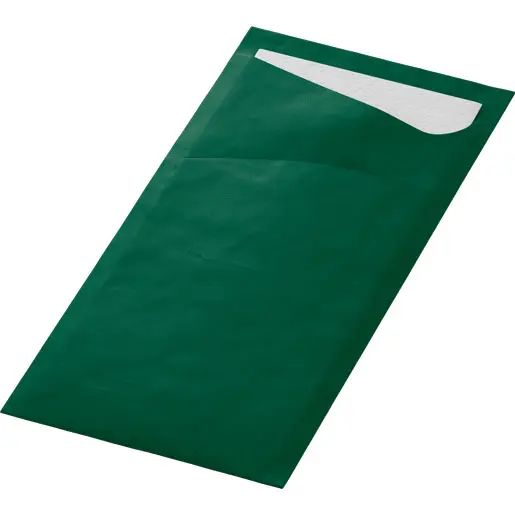 Pochettes à couverts Duni Sacchetto® 8,5x19 cm 500PCS Dark Green