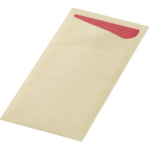 Pochettes à couverts Duni Sacchetto® 8,5x19 cm 500PCS Crème