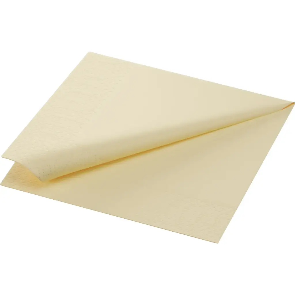 Serviettes Ouate 33x33 cm 3 Plis 1000PCS Crème