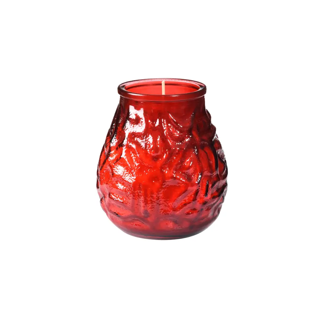 Rote venezianische Kerzen Bolsius Low Boy 12PCS