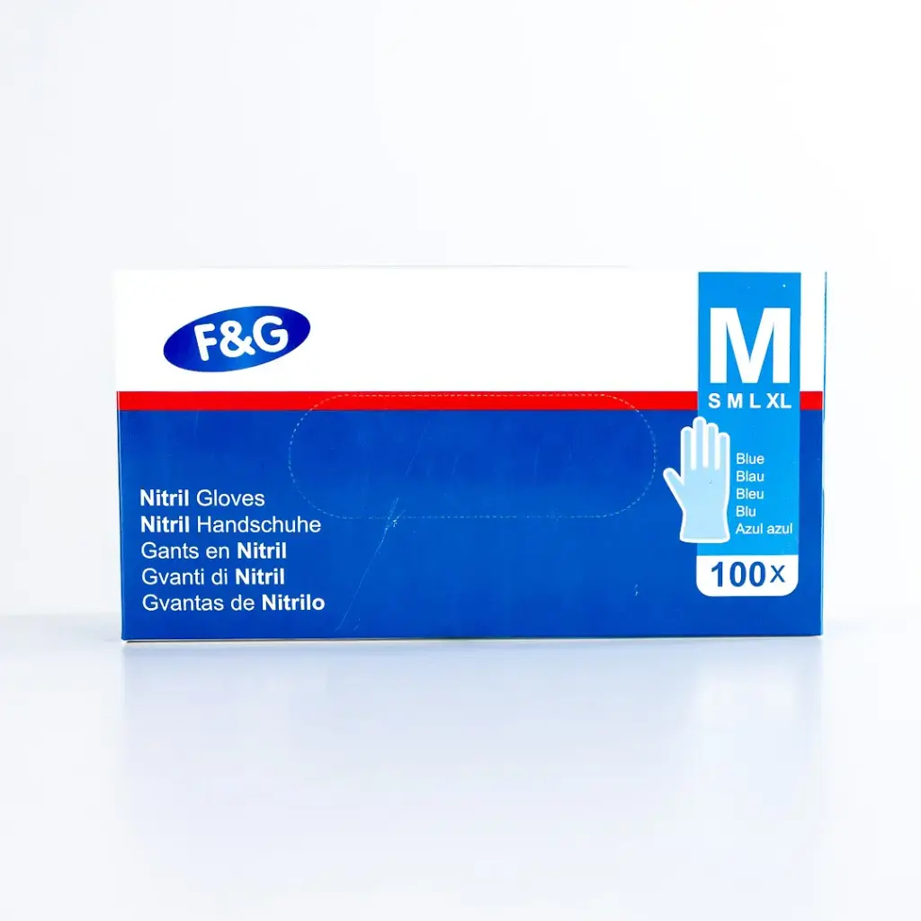 Handschuh Nitril Blau M 10 x 100er Pack