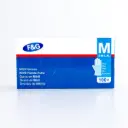 Gants nitrile jetables bleus M – sans poudre, sans latex – F&G – 10 x 100 pcs