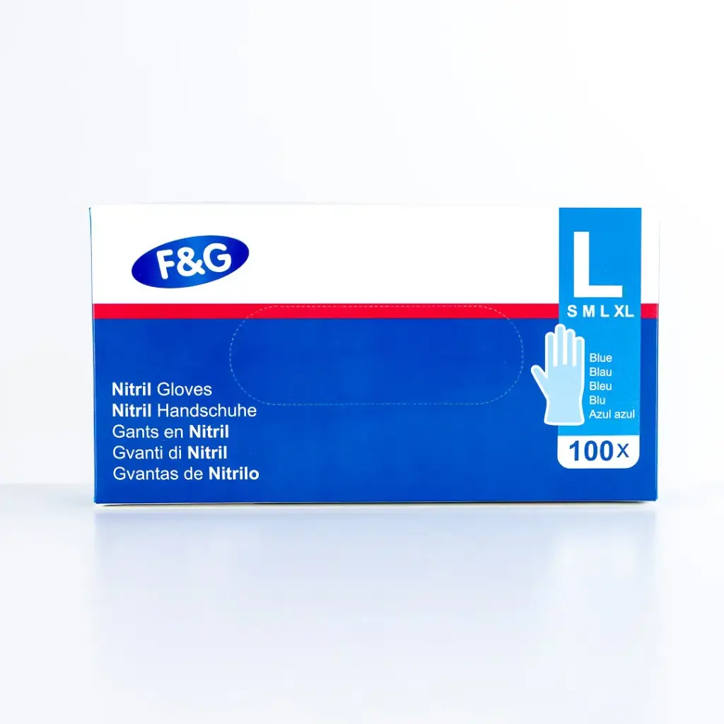 Nitril handschoen Blauw L 10 x 100PCS