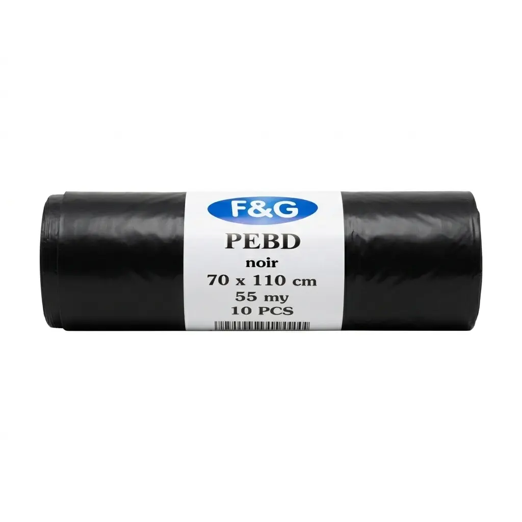 Black Refuse Sacks 100L 70x110cm PEBD - 55 Microns - 100PCS