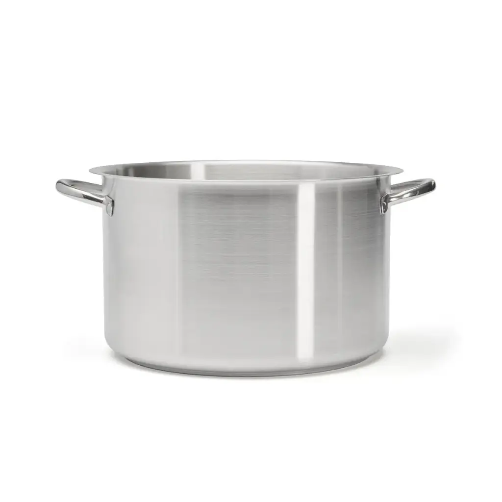Niedriger Rondeau-Bräter Edelstahl PRIM'APPETY Ø32 cm 14L – De Buyer 3506.32