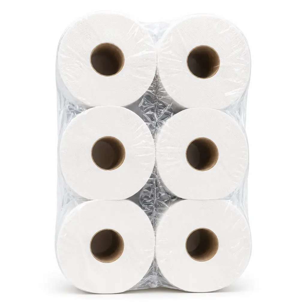 Abwicklung Küchenrolle Centrefeed BulkySoft 1-lagig 270m - 6 Rollen
