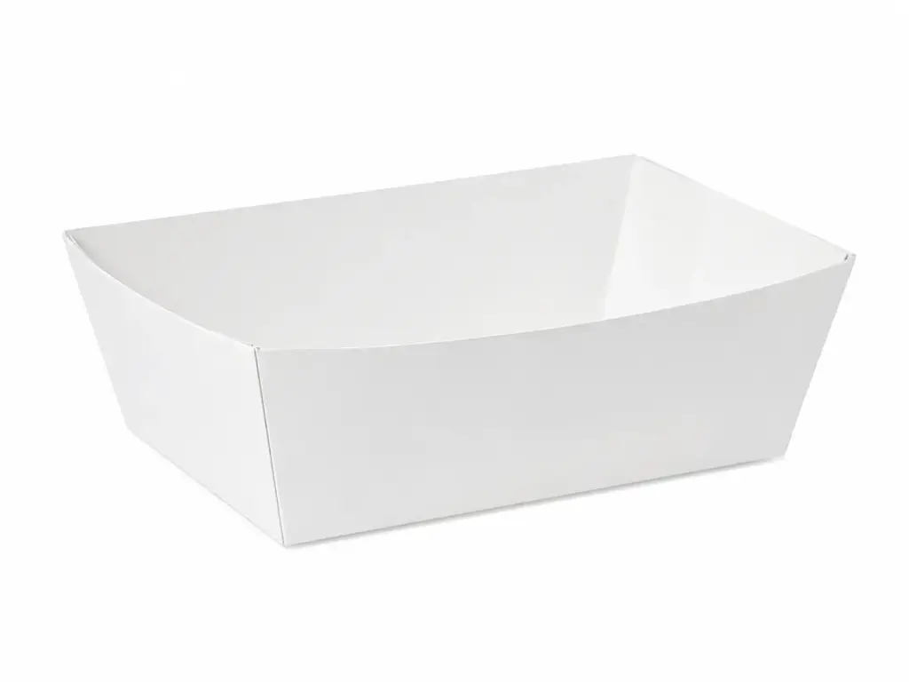 Barquettes à frites Carton Blanc C92 – 125×85×50 mm – 250 pièces