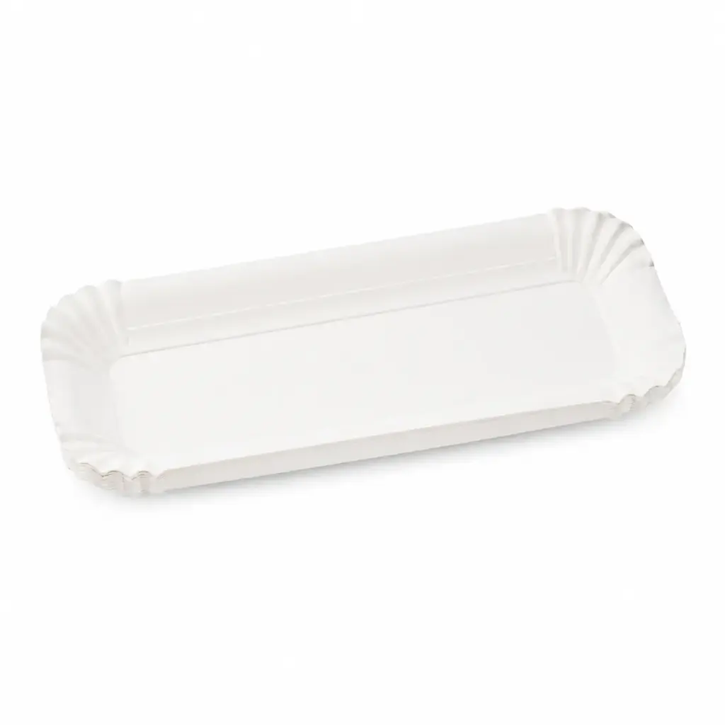 Plateau carton blanc 6 × 20 cm – 2000 pièces