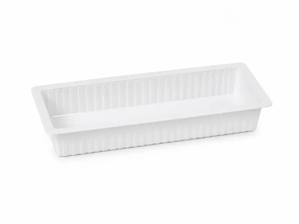 Barquette blanc A16 216 × 72 × 35 mm – 1000 pièces