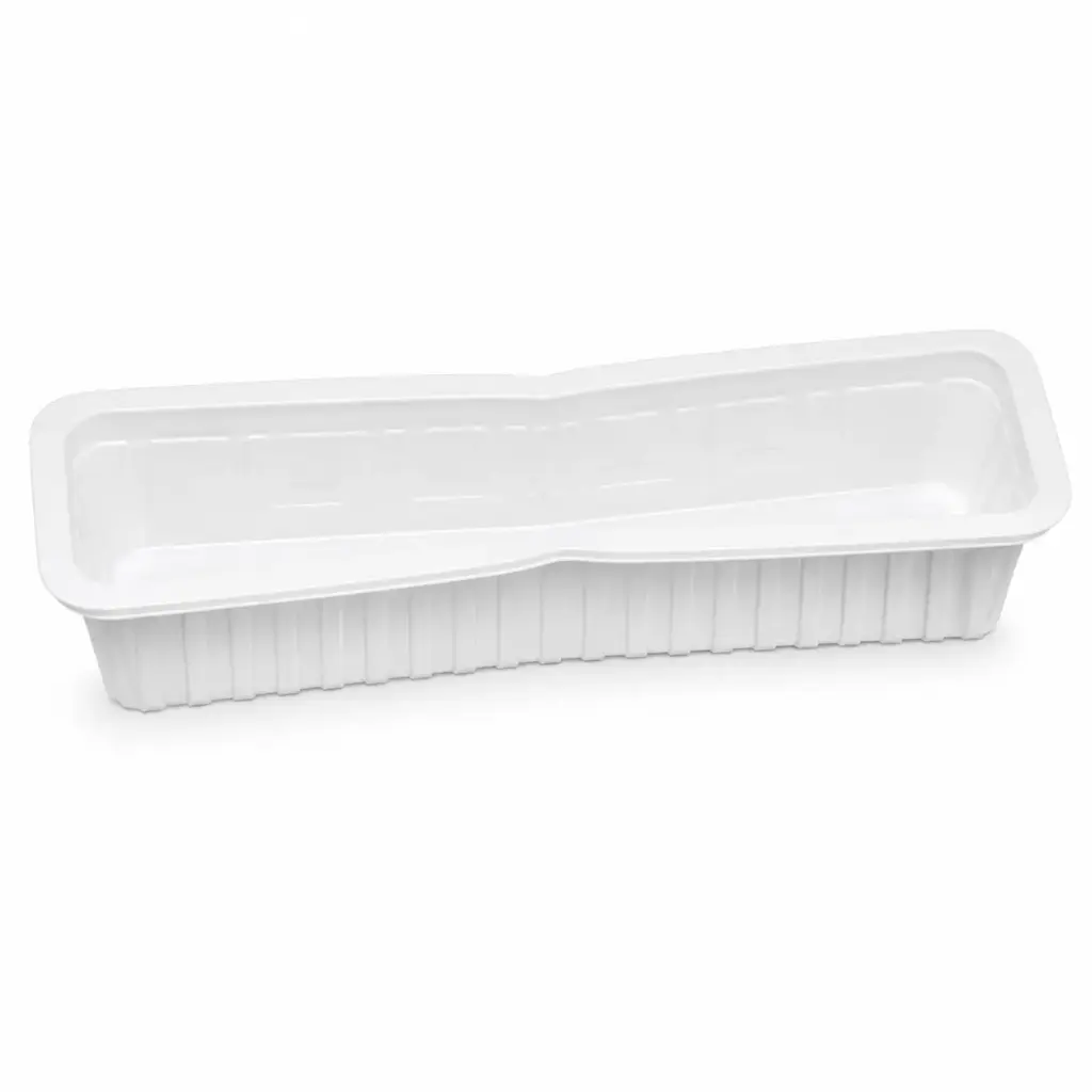 Schale weiß A16 S 215 × 57 × 31 mm – 1000 Stück